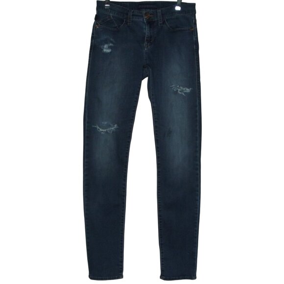 Rock & Republic Berlin Jeans Womens 6x31"stretch skinny tapered distressed holes - Picture 1 of 14
